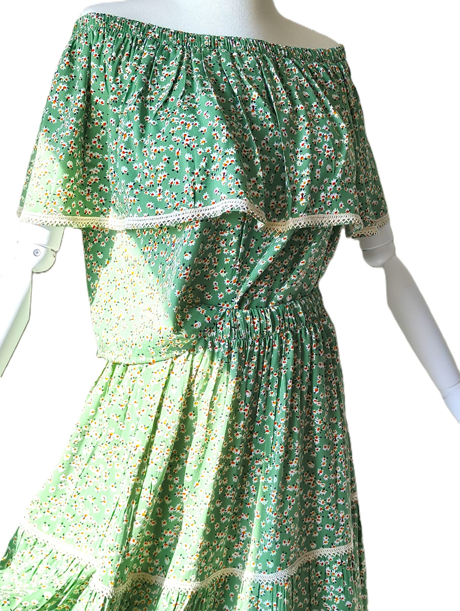 Çiçek Desenli Gipsy Model Etek Bluz İkili Takım - Görsel 12