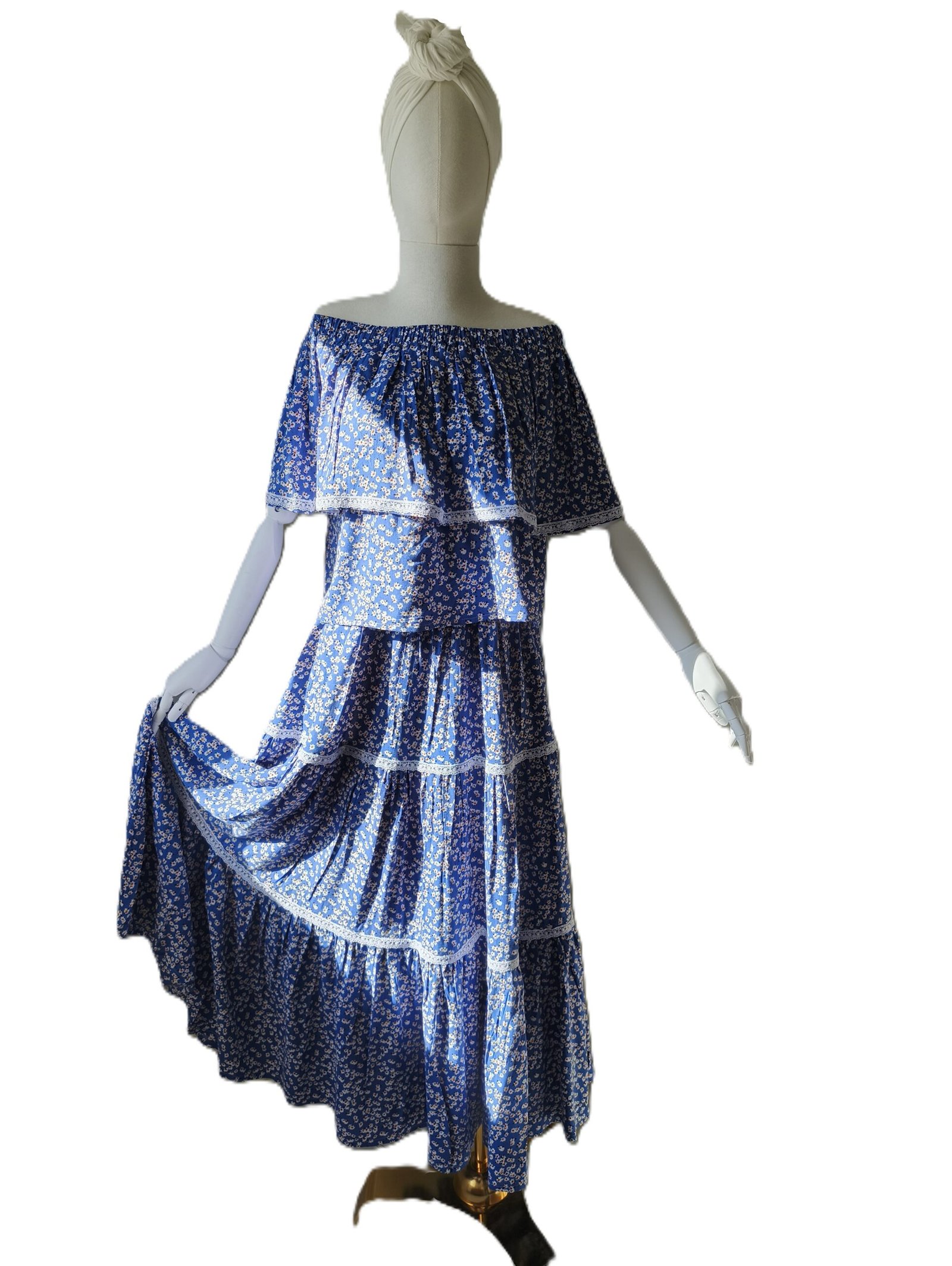 Çiçek Desenli Gipsy Model Etek Bluz İkili Takım - Görsel 9